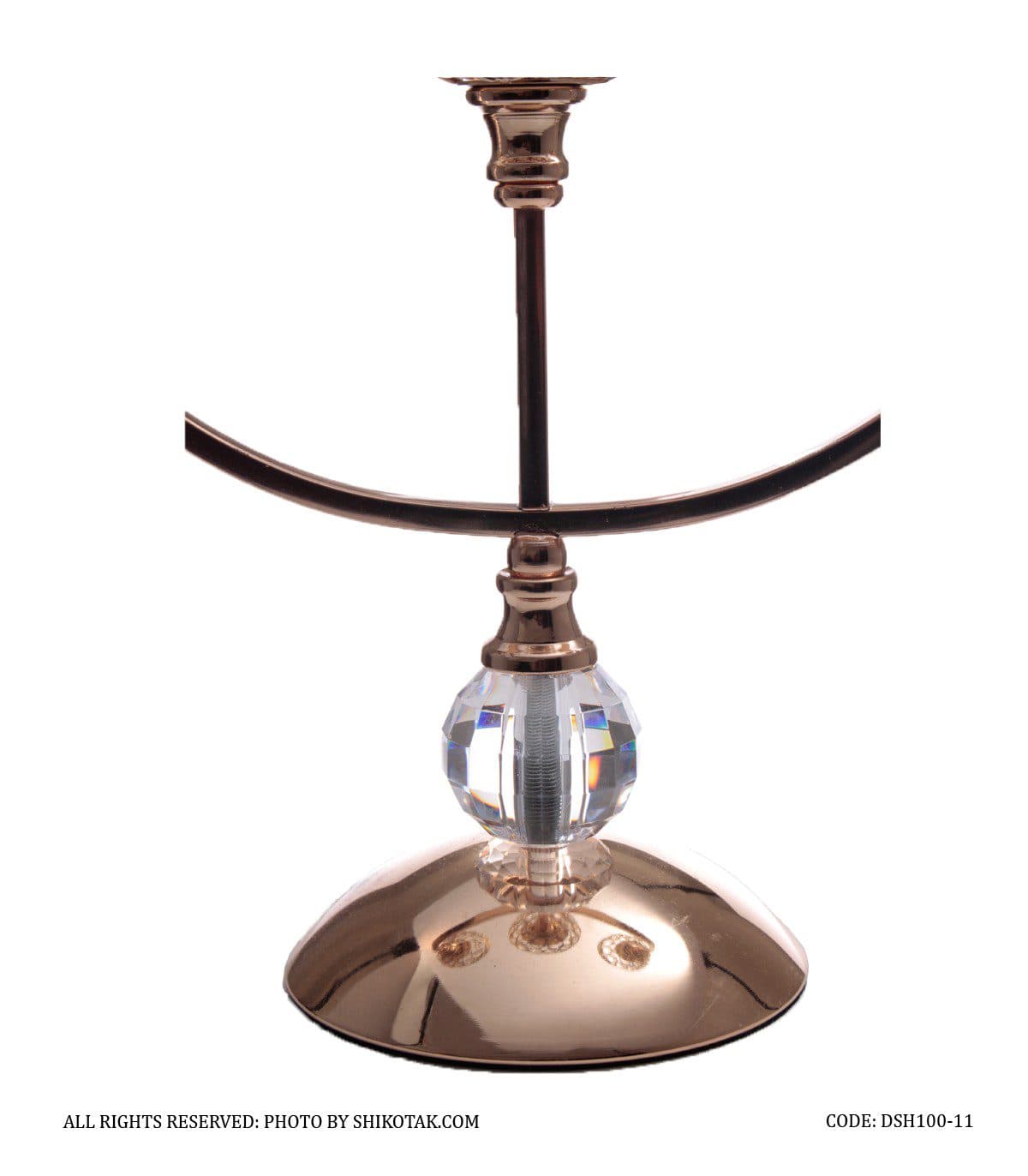 جاشمعی استیل طلایی 3 شعله مدل Soha — تصویر ۴