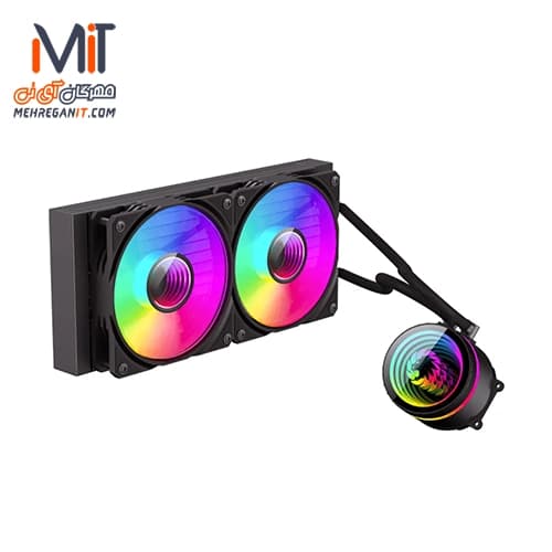 خنک کننده مایع پردازنده گیم مکس مدل GameMax IceBurg 240 Infinity مشکی — تصویر ۲