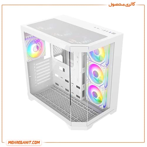 کیس گیمینگ گیم مکس مدل GameMax HYPE-A WH سفید — تصویر ۳