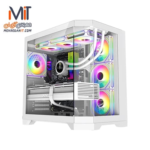 کیس گیمینگ گیم مکس مدل GameMax HYPE-A WH سفید