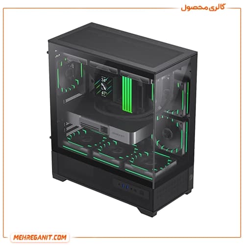 کیس گیمینگ گیم مکس مدل GameMax Vista 2 AB مشکی — تصویر ۱۰