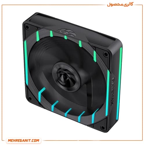 فن کیس گیم مکس مدل TORNADO T12-R مشکی — تصویر ۴