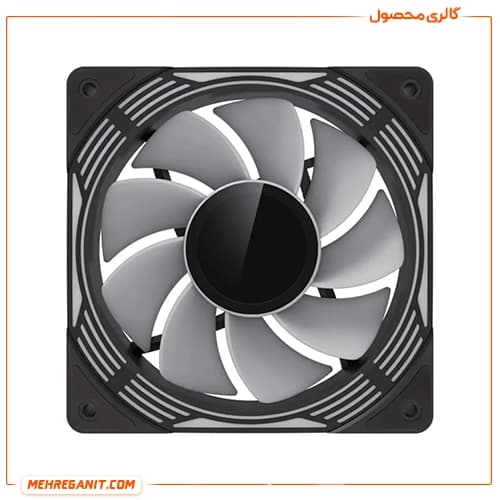 فن کیس گیم مکس مدل FN12A-C8I مشکی — تصویر ۵