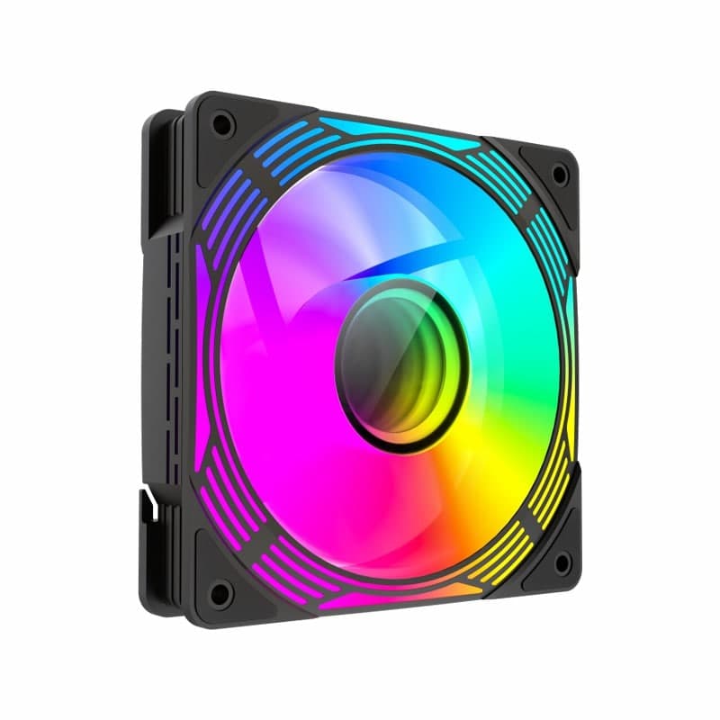 فن کیس گیم مکس مدل FN12A-C8I مشکی — تصویر ۶