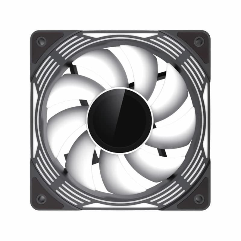 فن کیس گیم مکس مدل FN12A-C8I مشکی — تصویر ۹