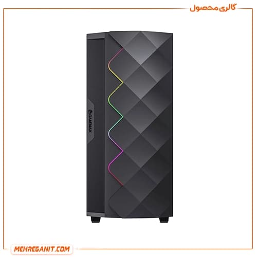 کیس گیمینگ گیم مکس مدل GameMax Diamond CP BK مشکی — تصویر ۳