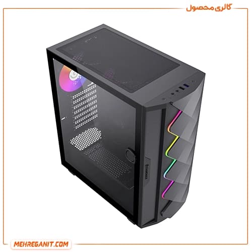 کیس گیمینگ گیم مکس مدل GameMax Diamond CP BK مشکی — تصویر ۹