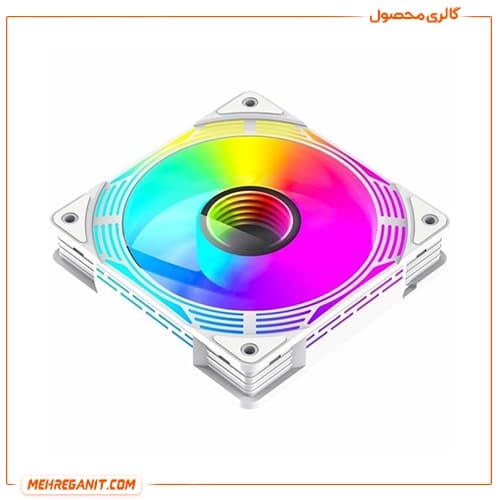 فن کیس گیم مکس GameMax FN12A-C8I سفید — تصویر ۳