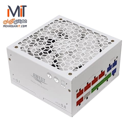 پاور کامپیوتر اوست Awest AV750-GFW V3 سفید — تصویر ۲