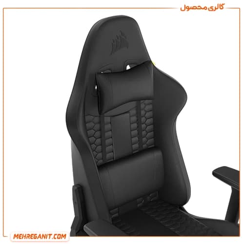 صندلی گیمینگ کورسیر مدل Corsair TC100 Relaxed Leatherette Black — تصویر ۳
