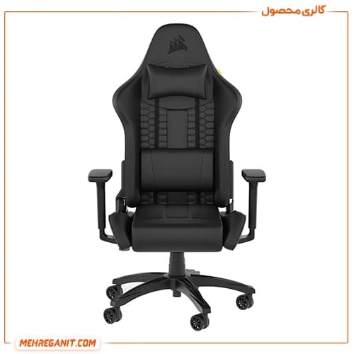 صندلی گیمینگ کورسیر مدل Corsair TC100 Relaxed Leatherette Black — تصویر ۱۱
