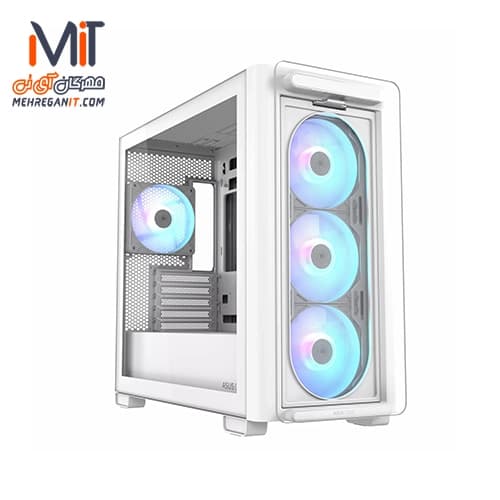 کیس کامپیوتر ایسوس کیس ASUS A23 PLUS White (BTF) Mid Tower
