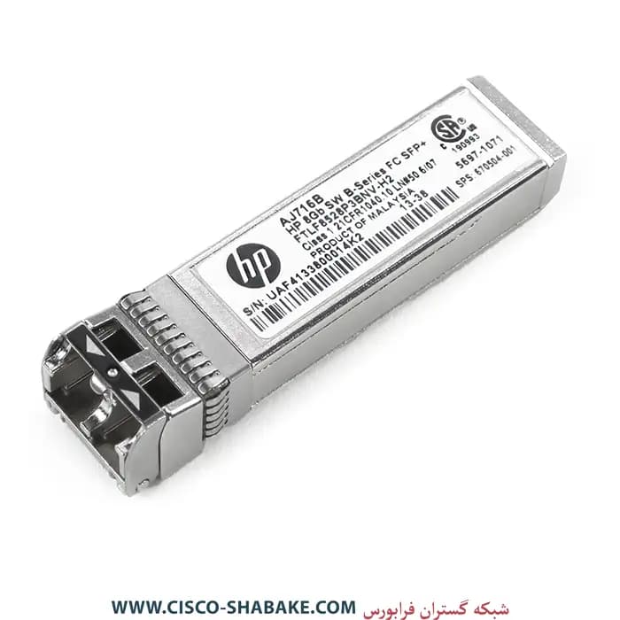 ماژول فیبرنوری HPE AJ716B 8Gb FC SFP+ SW