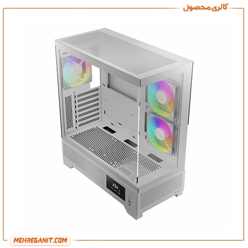 کیس کامپیوتر گیم دیاس مدل Gamdias Atlas M1 White — تصویر ۳