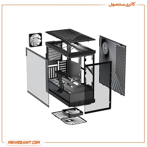 کیس کامپیوتر هایت مدل Y40 Pitch Black — تصویر ۵