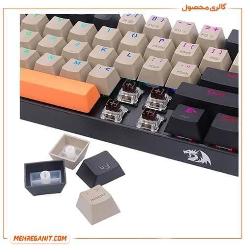 کیبورد بی سیم گیمینگ ردراگون مدل Draconic Elite K530 OG-BK-GY-RGB-PRO — تصویر ۳