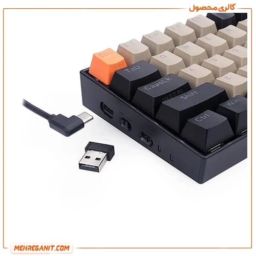 کیبورد بی سیم گیمینگ ردراگون مدل Draconic Elite K530 OG-BK-GY-RGB-PRO — تصویر ۴