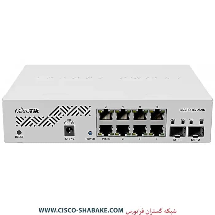 سوئیچ میکروتیک CSS610-8G-2S+IN — تصویر ۸