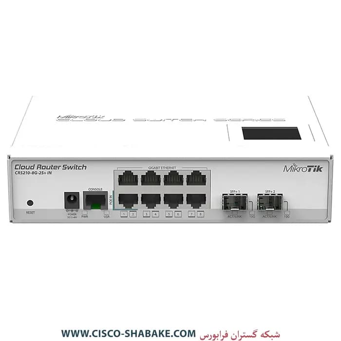 روتر سوئیچ میکروتیک CRS210-8G-2S+IN — تصویر ۴