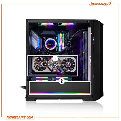 کیس گیمینگ لیان لی Lian Li Lancool 215 مشکی — تصویر ۵