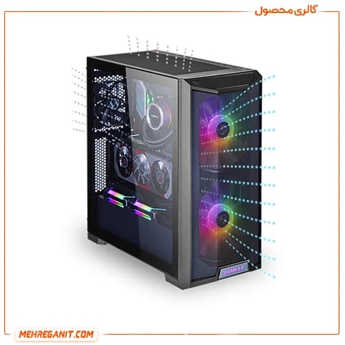 کیس گیمینگ لیان لی Lian Li Lancool 215 مشکی — تصویر ۱۲