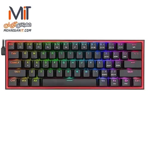 کیبورد گیمینگ ردراگون مدل K617 FIZZ RGB Black — تصویر ۲
