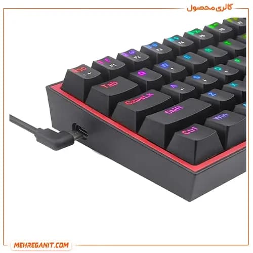 کیبورد گیمینگ ردراگون مدل K617 FIZZ RGB Black — تصویر ۳