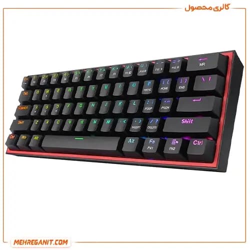 کیبورد گیمینگ ردراگون مدل K617 FIZZ RGB Black — تصویر ۴