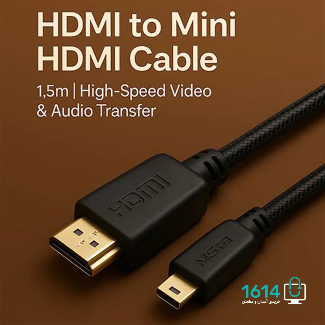 کابل تصویر HDMI به MINI HDMI مدل 1.5M — تصویر ۸