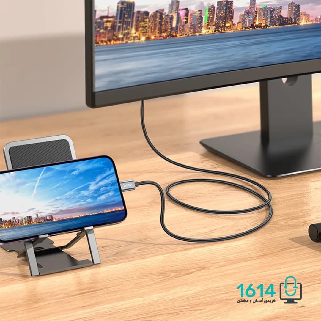 کابل تبدیل لایتنینگ به HDMI هوکو مدل UA27 2M — تصویر ۷