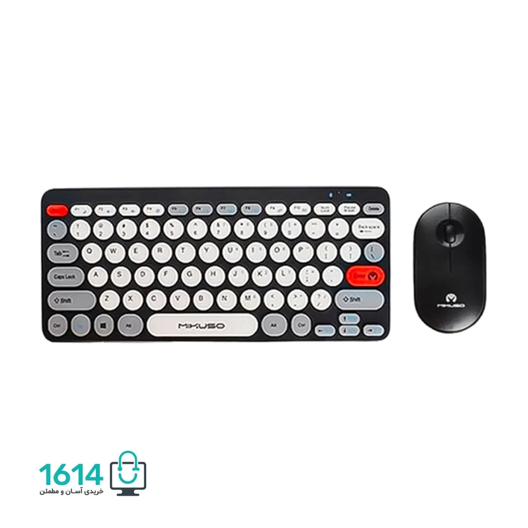 مینی کیبورد و ماوس بیسیم میکاسو مدل KB-CO27 — تصویر ۵