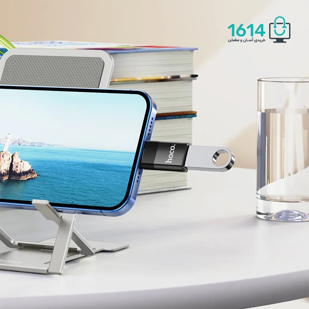 تبدیل OTG لایتنینگ به USB هوکو مدل UA17 — تصویر ۵