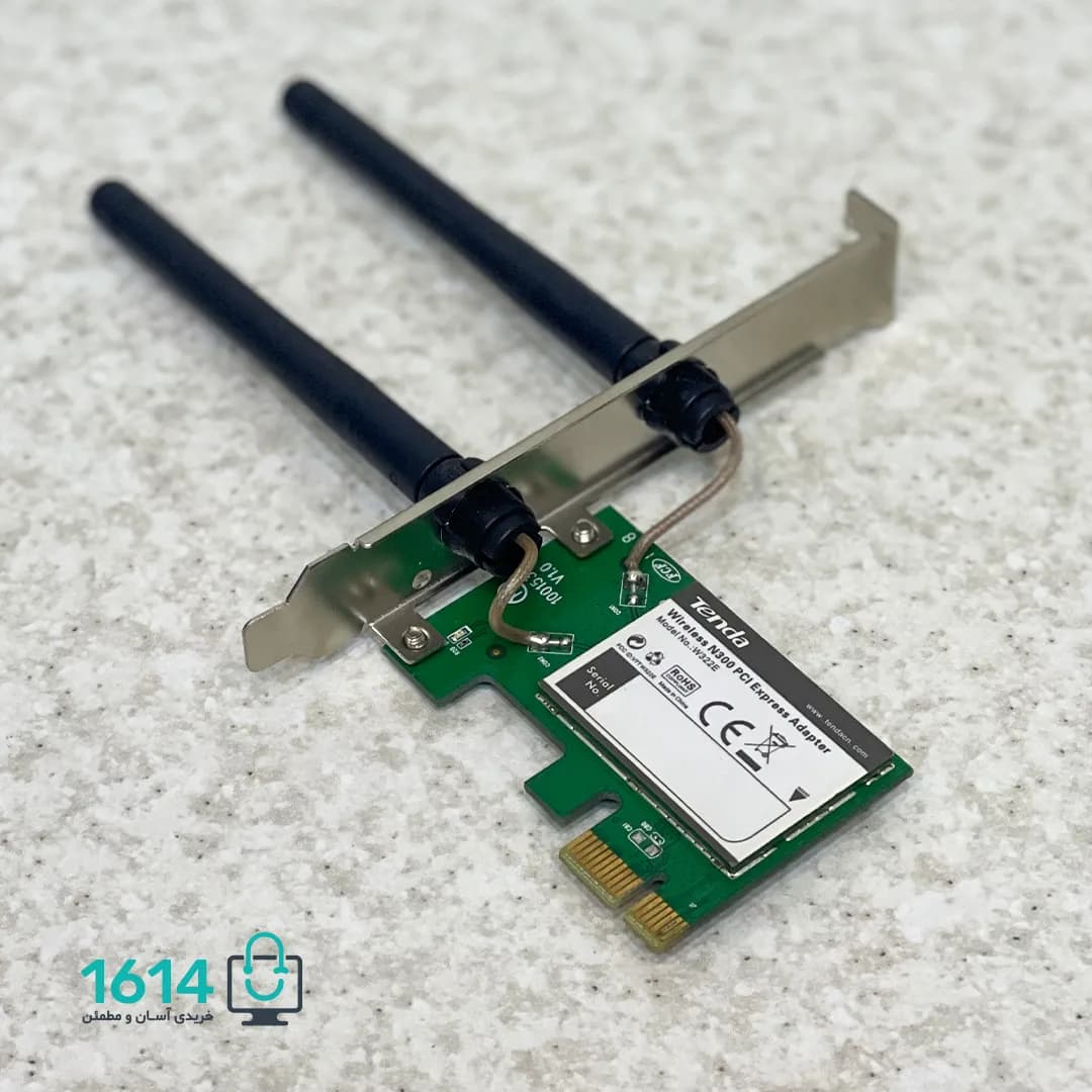 کارت شبکه اینترنال کارکرده تندا مدل N300 W322E دو آنتن