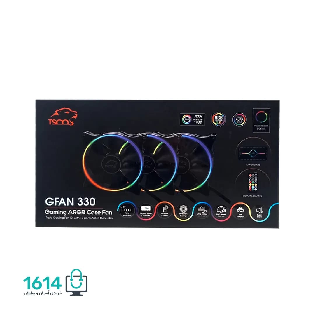 فن گیمینگ 3 عددی تسکو مدل GFAN 330 — تصویر ۱۰