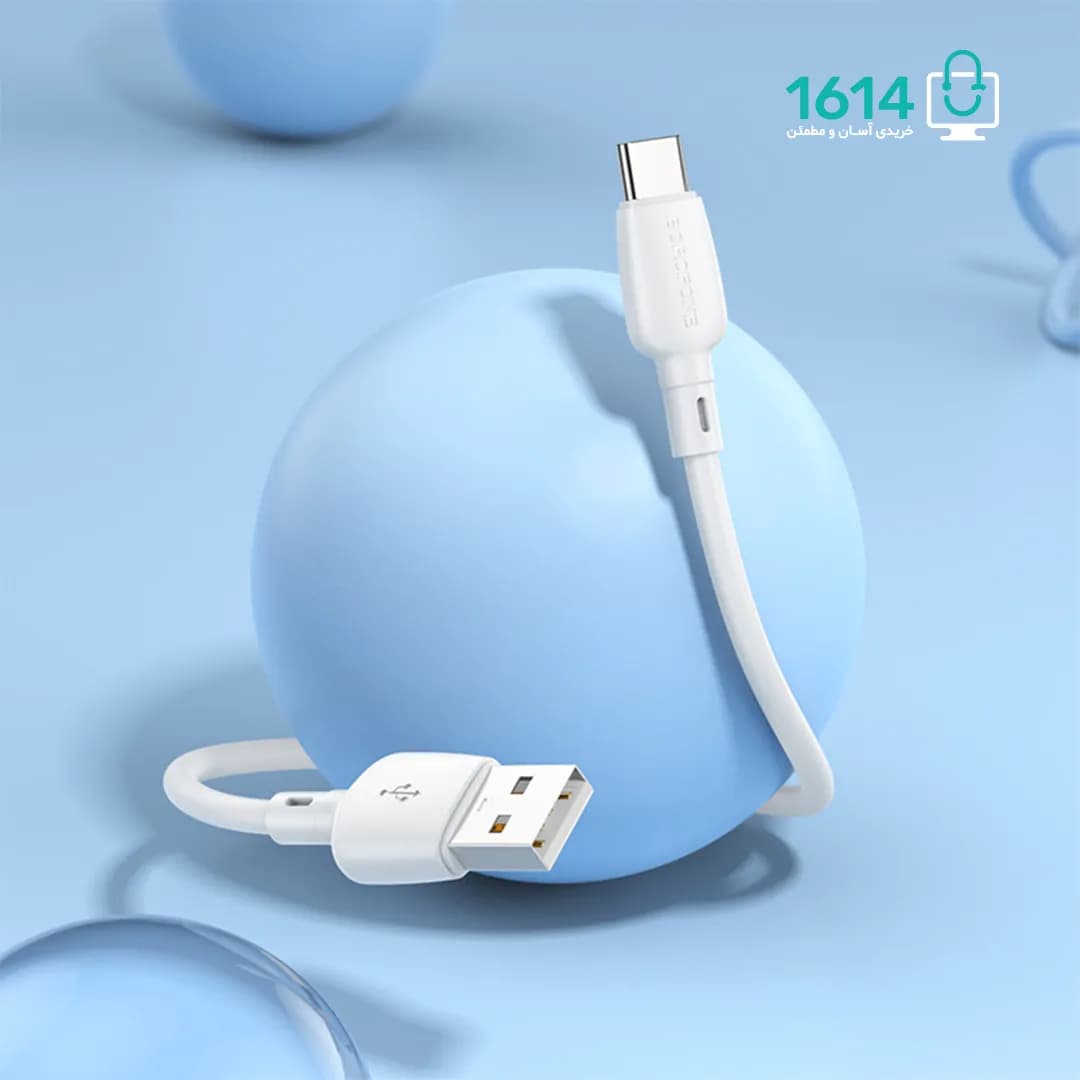کابل پاوربانکی یو اس بی به تایپ سی بروفون مدل BX93 0.25M 27W — تصویر ۴