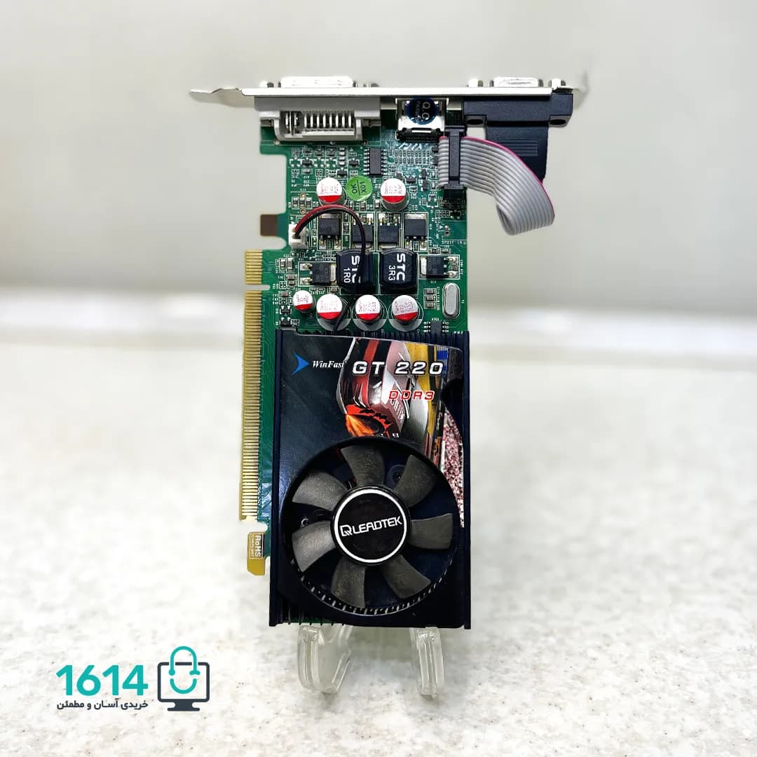 کارت گرافیک کارکرده Leadtek GT220 1G 128Bit