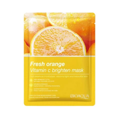 ماسک ورقه ای صورت بیوآکوا BioAqua مدل Freshen Orange