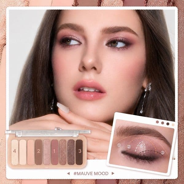 پالت سایه چشم 9 رنگ Mauve Mood شیگلم — تصویر ۳