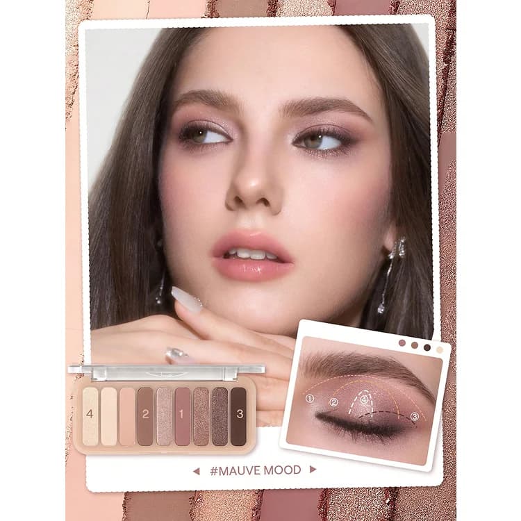 پالت سایه چشم 9 رنگ Mauve Mood شیگلم — تصویر ۶