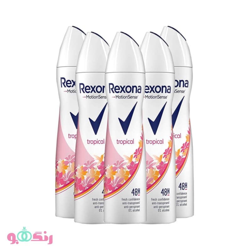 اسپری زنانه رکسونا Rexona مدل Tropical — تصویر ۹