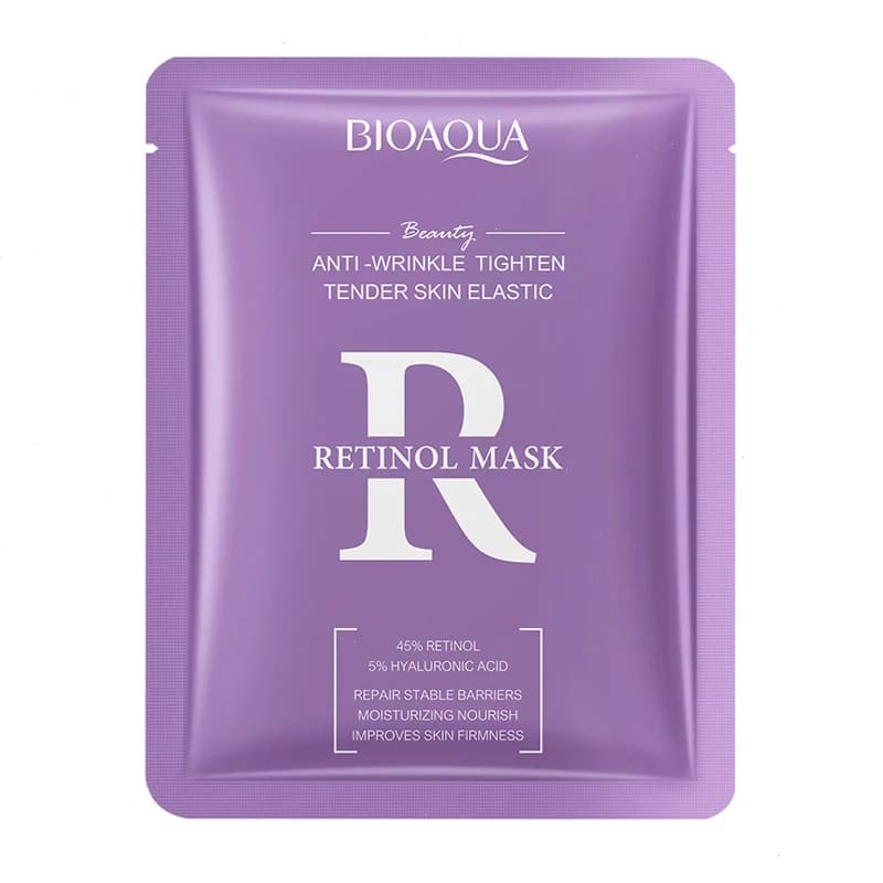 ماسک ورقه ای صورت بیوآکوا BioAqua مدل Retinol — تصویر ۳