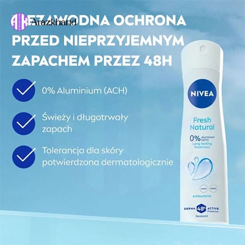 اسپری ضد تعریق نیوا Nivea مدل fresh natural — تصویر ۶