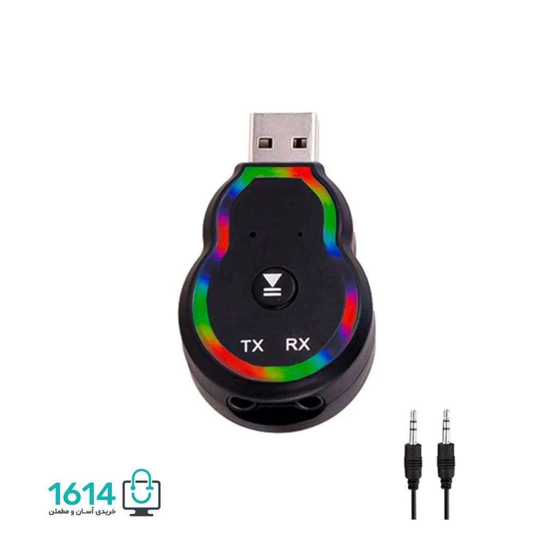 دانگل بلوتوث صدا مدل Q2 RGB RX_TX — تصویر ۲
