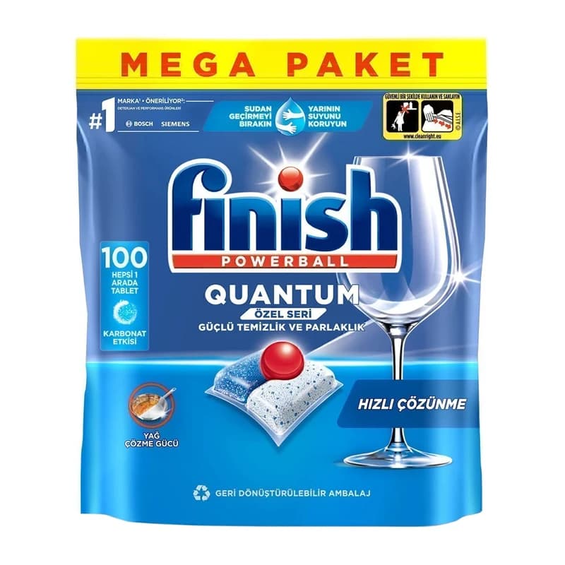 قرص ماشین ظرفشویی فینیش finish مدل Quantum (100 Tablet)