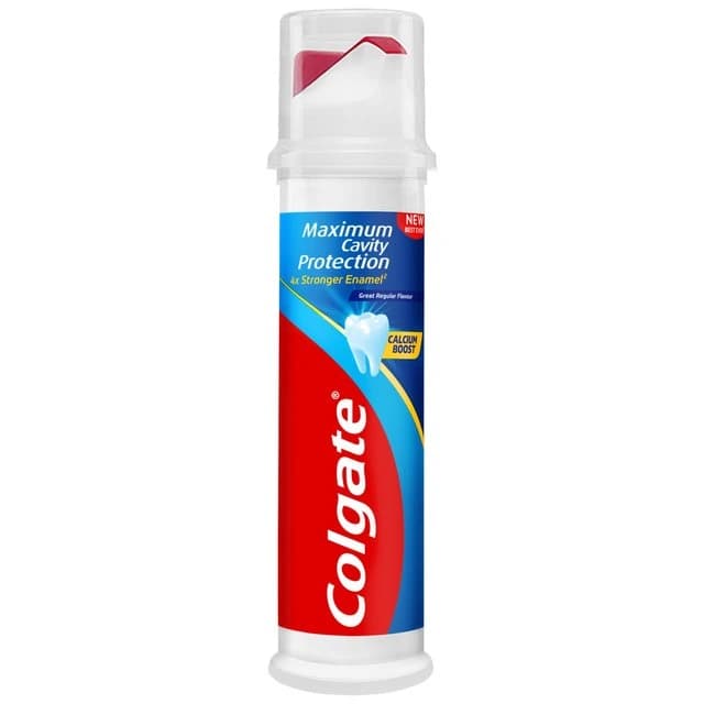 خمیر دندان پمپی کلگیت Colgate مدل Cool Stripe — تصویر ۹