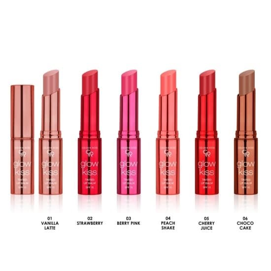 تینت لب جامد گلدن رز رایحه آب گیلاس شماره 05 GLOW KISS