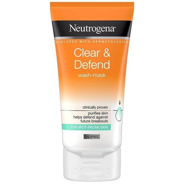 ماسک و شوینده صورت Clear &amp; Defend نوتروژینا