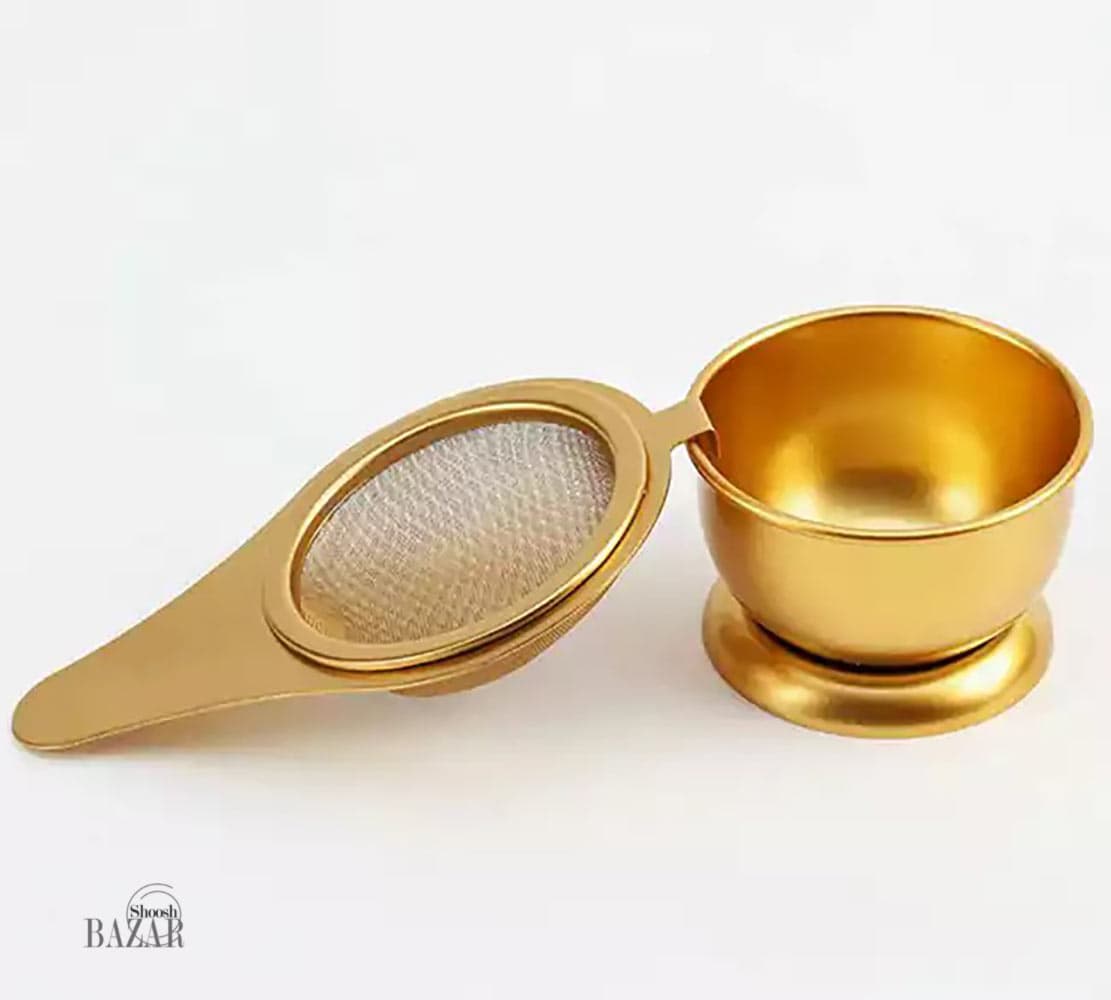 صافی استیل زیره دار چای و دمنوش 2 پارچه — تصویر ۴