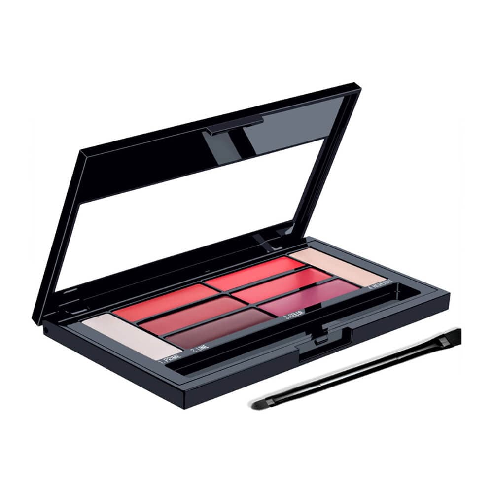 پالت رژلب و کانتور لب Crimson Vixen میبلین — تصویر ۴