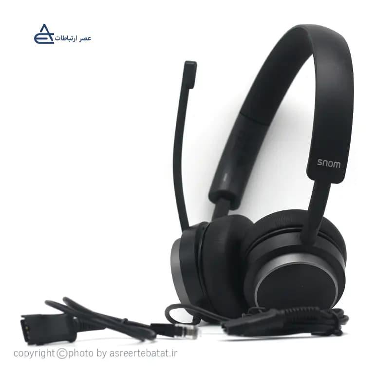 هدست تلفن استریو با سیم A310D اسنوم — تصویر ۳